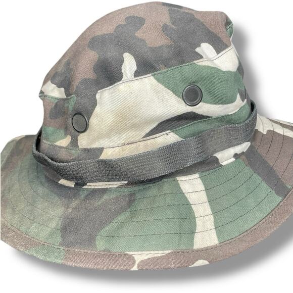 Propper Boonie Hat Sz 7 1/4 US Military Bucket Day One Desert Camo Chin Strap - Picture 4 of 13